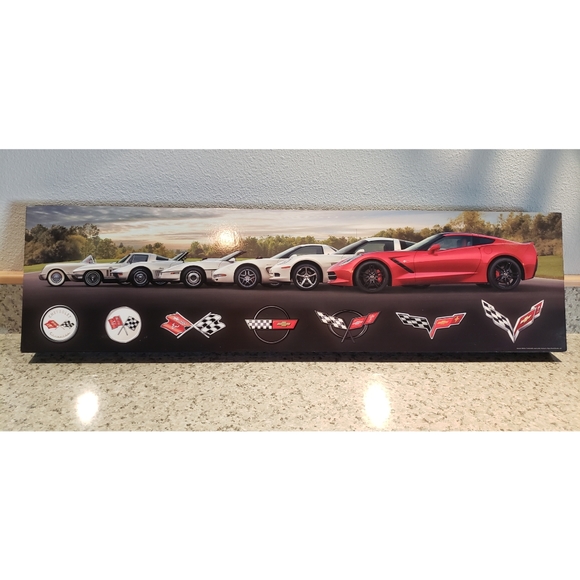 Open Road Other - OPEN ROAD Corvette Evolution Wood Wall Decor